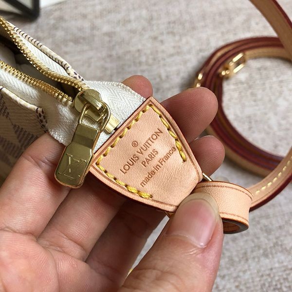 定番 ルイヴィトン ショルダーバッグ 偽物 ダミエ ポシェット アクセソワール トートバッグ N41207