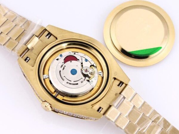 追跡付き発送 ロレックス 腕時計 スーパーコピー デイトジャスト 41mm  グリーン 全面ダイヤ メンズ  rom20696