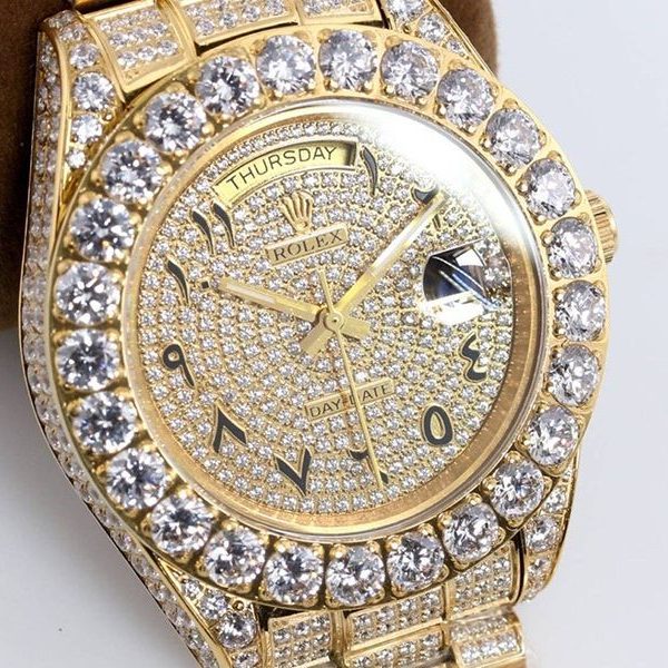 欲しい♡超限定♪ ロレックス 偽物 時計 デイデイト 39MM メンズ シャンパン 全面ダイヤド rob94991