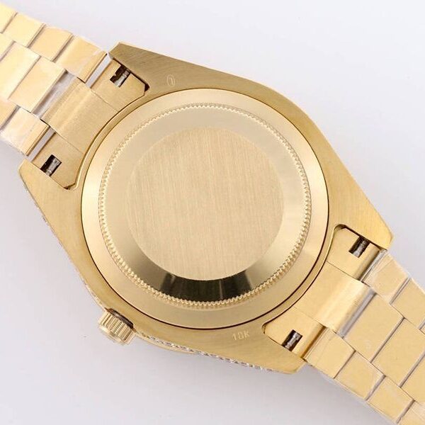人気No1 ロレックス スーパーコピー 腕時計 デイデイト 39MM メンズ シャンパン 全面ダイヤド ros21771