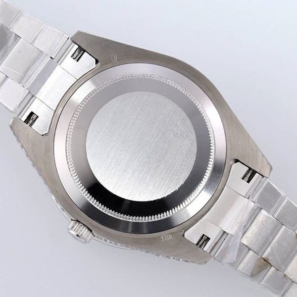 秋冬新作 ロレックス 腕時計 スーパーコピー 39MM メンズ シルバー 全面ダイヤ デイデイト roj10057