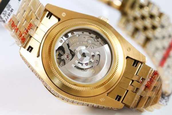 送料込 ロレックス 時計 コピー デイトジャスト 41MM ブラック ダイヤモンドベゼル 18K rog91576