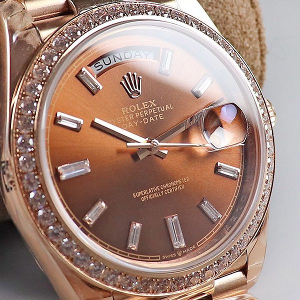 【限定カラー】ロレックス 偽物 時計 デイデイト40mm チョコレート メンズ 228345RBR