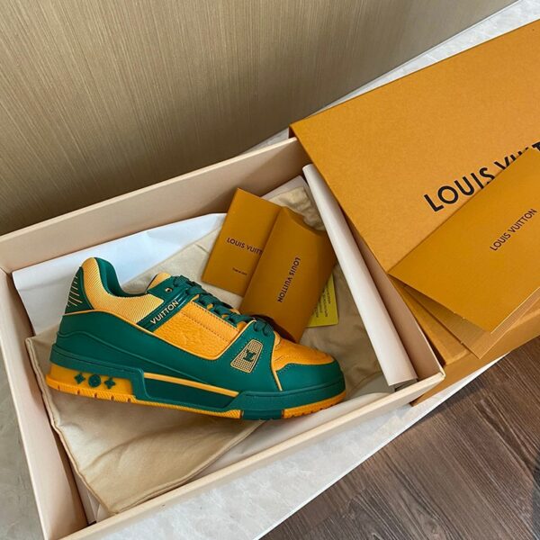 大人気！ルイヴィトン LV トレイナーライン コピー スニーカー Green 1A8WFS