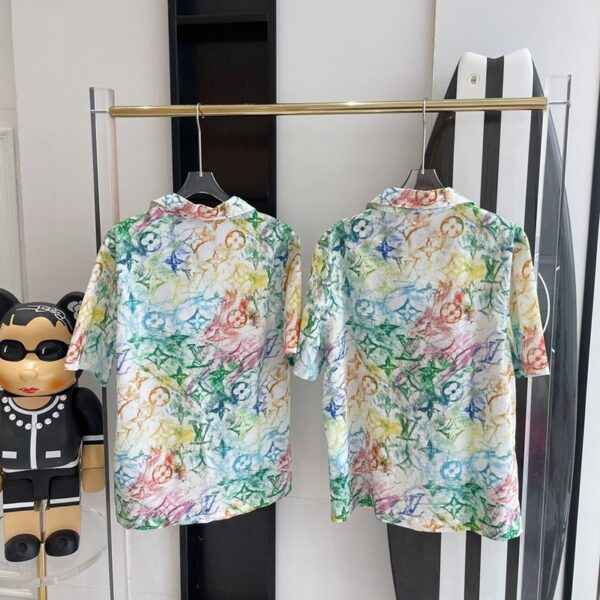 SS21 ​ルイヴィトン シャツ コピー☆マルチカラー ウォーターカラー モノグラム 1A8QX8
