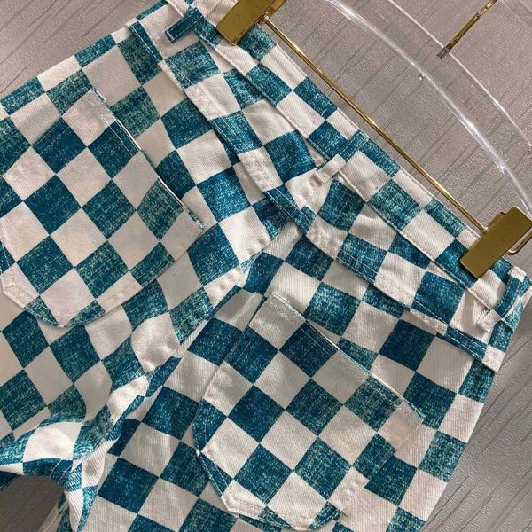 《大人気》21AW☆​ルイヴィトン デニムパンツ 偽物☆ダミエ レギュラー 1A9A1L