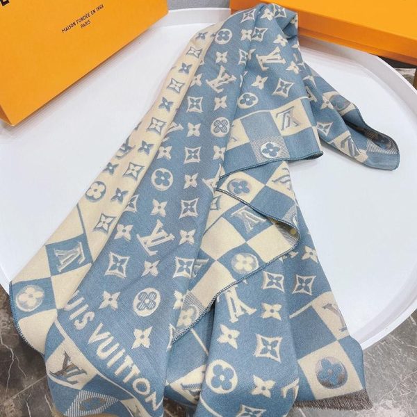 注目商品【ルイヴィトン】エシャルプ・モノグラム 偽物ストライプス マフラー vuk51361