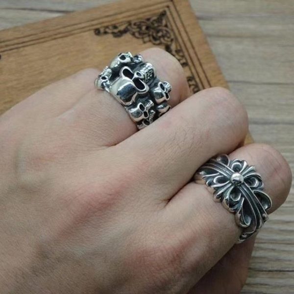 《大人気》クロムハーツ スケルトンリングスーパーコピー CHクロス Kub43822