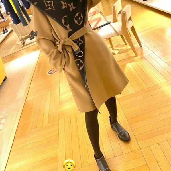 人気No1 今冬活躍☆ルイヴィトン コート 偽物 ジャイアントモノグラム 1A8KT4