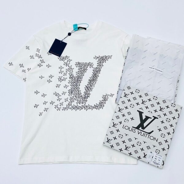 21AWルイヴィトン Tシャツ 偽物 エンドゴール クルーネック ロゴTシャツ vua76043