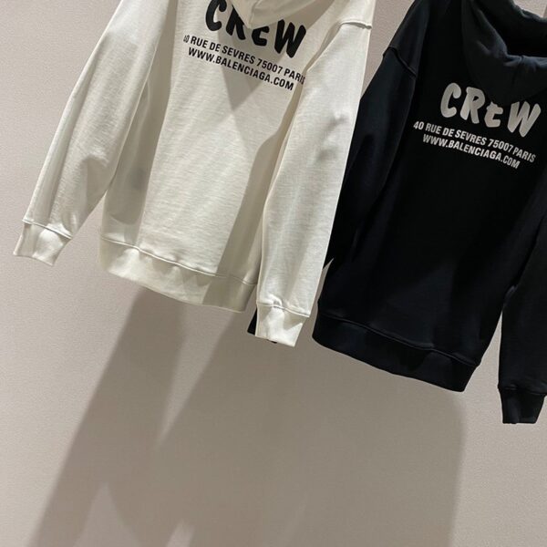 一目惚れ♪バレンシアガ パーカー 偽物 CREW ミディアムフィットフーディー 2色 bay94399