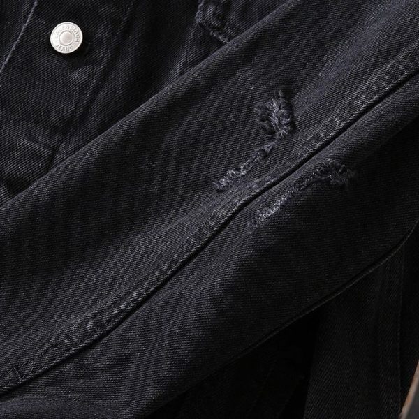 稀少バレンシアガ Barcode Large Fit ジャケット 偽物★ブラックデニム bax80679