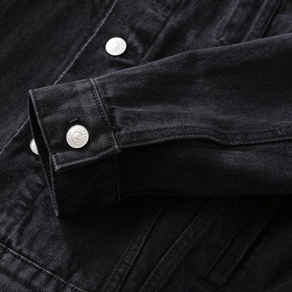 稀少バレンシアガ Barcode Large Fit ジャケット 偽物★ブラックデニム bax80679