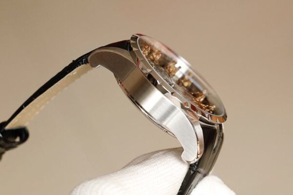超話題!ロジェデュブイ ナイツ オブ ザ ラウンドテーブル ダマスカスチタン コピー シルバー  45MM roj24159