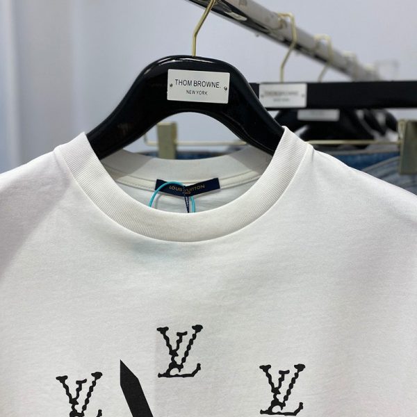 累積売上総額第１位！【ルイヴィトン Tシャツ コピー】プリント コットンTシャツ vus86992