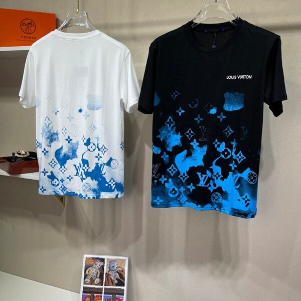 春もの新作ルイヴィトン Tシャツ 偽物 21SS フロウティングLVプリンテッド 2色 vut50658
