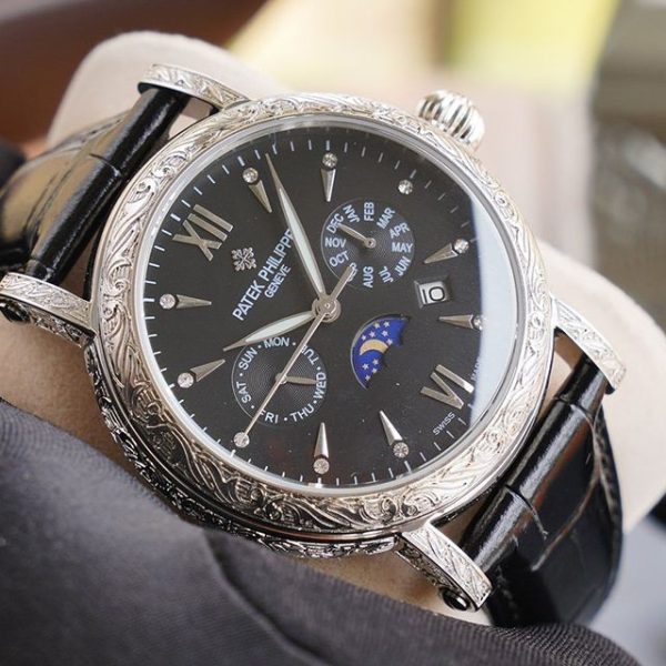 21AW新作パテックフィリップ 偽物 グランドコンプリケーション レリーフ腕時計 2色 約42mm paq31008
