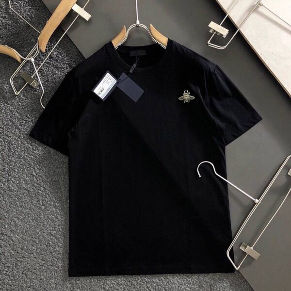 ディオール × Kaws ビー ワンポイント Tシャツ偽物 ブラック 蜂 2色 det60758