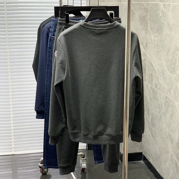 21-22AWモンクレール コットンフリーススウェットシャツセット 偽物 グレー mob90796