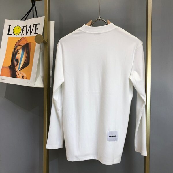 人気No1 ジルサンダー Tシャツ 偽物 ロゴ 長袖 ロンT 2色 Jil99755
