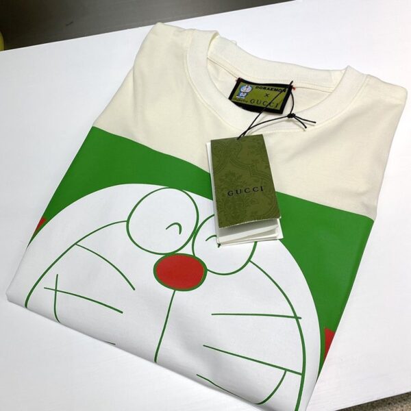 一目惚れ♪グッチxドラえもん 偽物★コラボ★オーバーサイズ Tシャツ guh12331