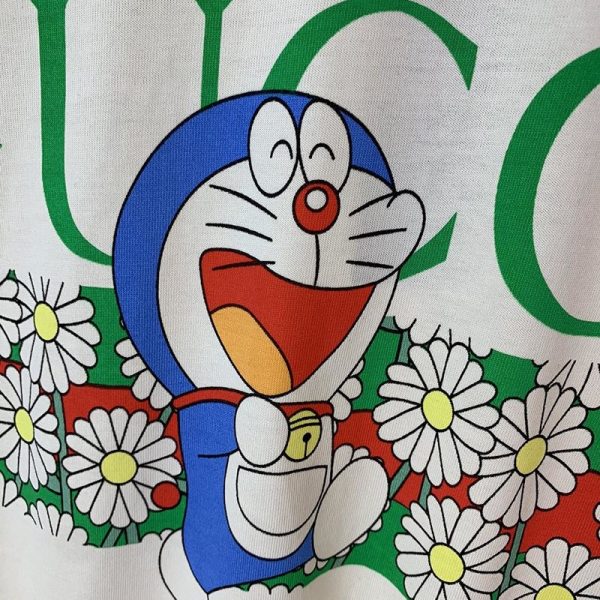 超話題!グッチxドラえもん 偽物★コラボ★オーバーサイズ Tシャツ gug48308