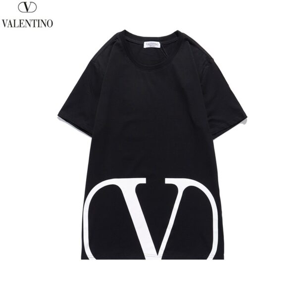 関税込ヴァレンティノ Tシャツ 偽物 VLTN コットンロゴ Tシャツ 2色 Vua65573