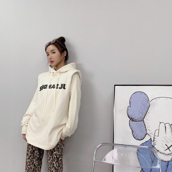 21-22AWジルサンダー パーカー 偽物 ロゴ刺繍 スウェットフーディー カーキ Jil85378