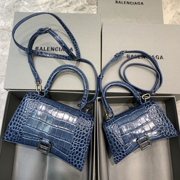 最安値挑戦バレンシアガ クロコダイル型押し*HOURGLASS 偽物 ハンドルバッグ bao32951