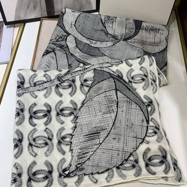 可愛い シャネル カシミヤ・シルク スカーフ 偽物・ストール shi62740