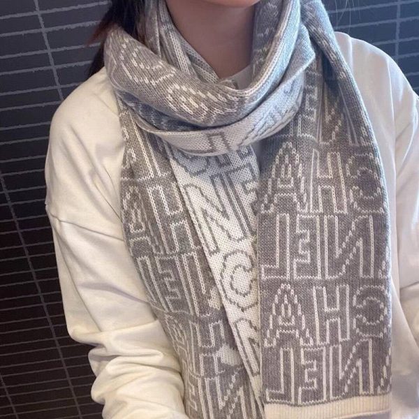 21-22AW シャネル カシミヤ ニット スカーフ偽物・ストール shg20856