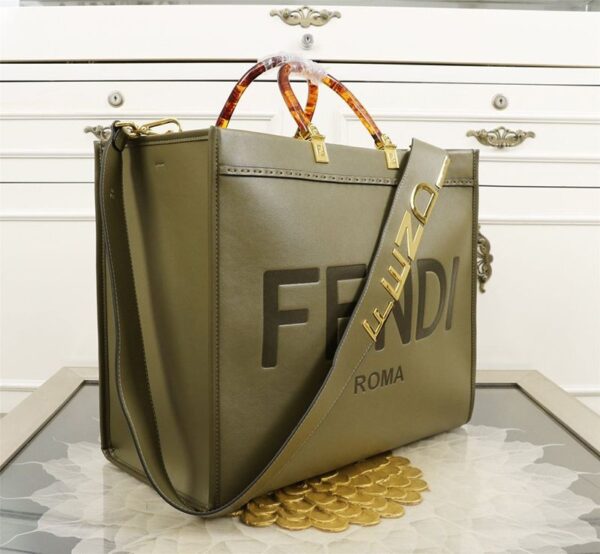 春もの新作フェンディ サンシャイン コピー レザーショッパーバッグ fem54463