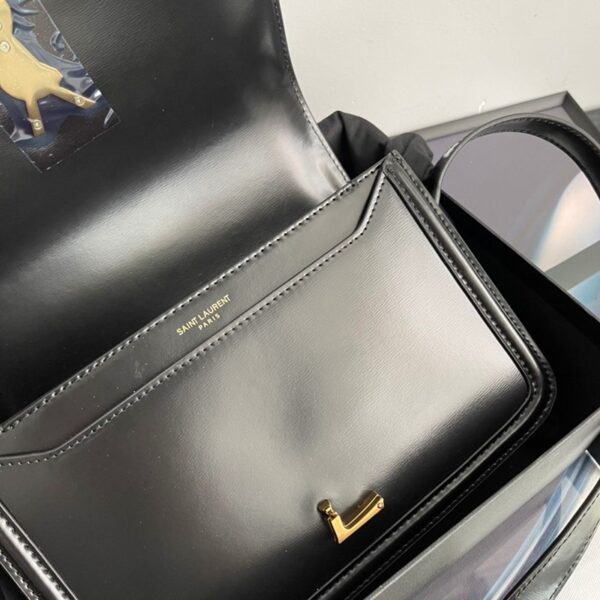 ☆新作21AW☆サンローラン ショルダーバッグ 偽物 ボックスレザー サッチェルバッグ Saq65601