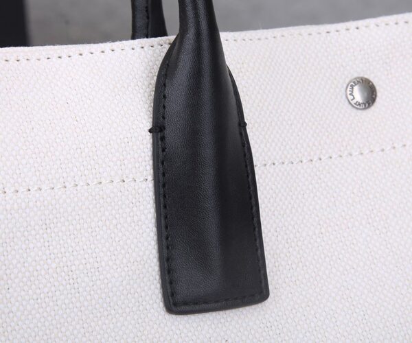 定番【サンローラン トートバッグ 偽物】リヴ・ゴーシュ コーテッドリネントートバッグ Sac89785