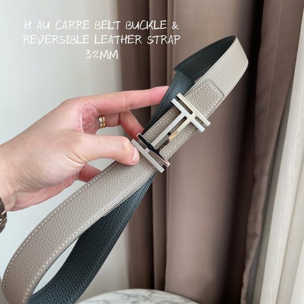 人気No1エルメス ベルト コピー☆ベルトバックル H オ カレ リバーシブルベルト 32mm erf07334