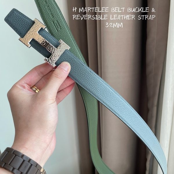 可愛いエルメス ベルト コピー☆ベルトバックル H オ カレ リバーシブルベルト 32mm ery83554