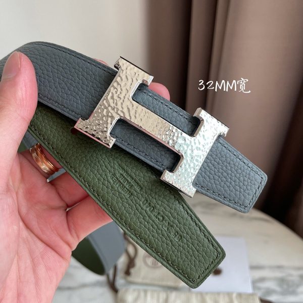 可愛いエルメス ベルト コピー☆ベルトバックル H オ カレ リバーシブルベルト 32mm ery83554