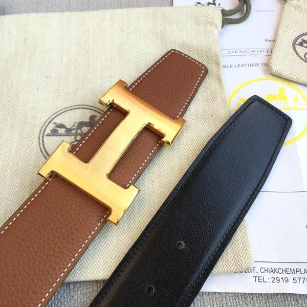 送料込エルメス Hベルト 偽物☆ベルトバックル ミニ コンスタンス リバーシブルベルト38mm ery17295