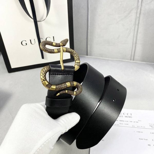 【人気】グッチ ベルト コピーN級品 Gスネーク 4cm幅 gue23704