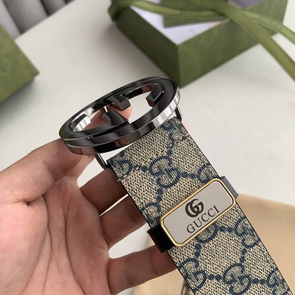 グッチ ベルト コピー★GG シュプリーム GGバックルベルト 3.8cm幅 gux15537