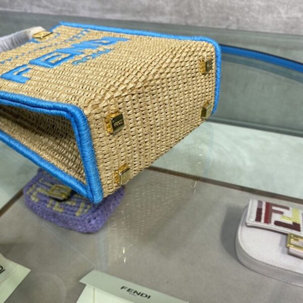大人気!!新色すぐ届 フェンディ ミニショッパーバッグ コピー ラフィア 8BS051AFQPF1ELX