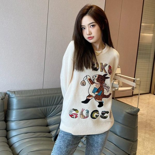 21-22AW グッチ セーター 偽物 GGジャガードコットyuku gui81822