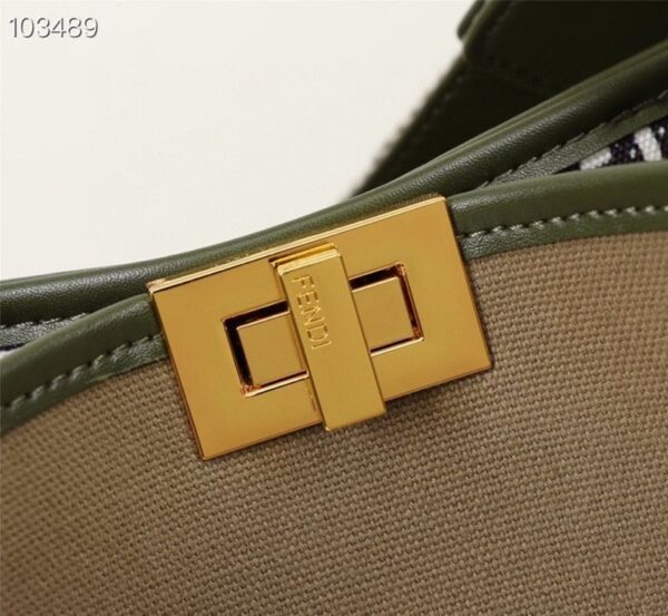 稀少フェンディ ピーカブー アイシーユー コピー ミディアム キャンバス バッグ feo70480