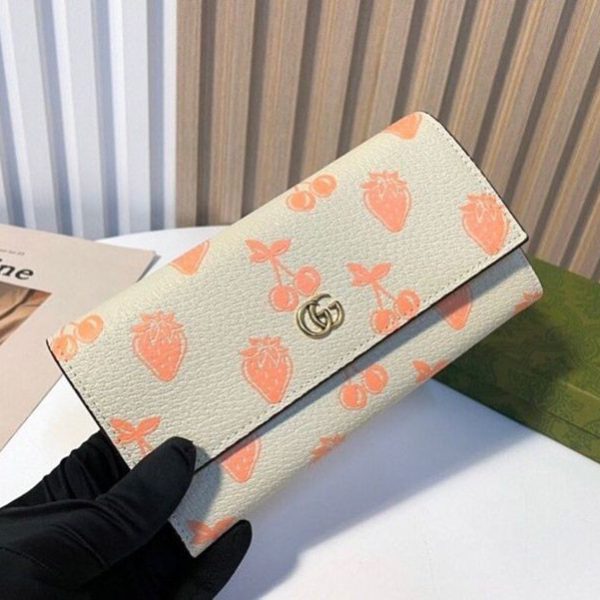 超希少！【グッチ】★GGマーモント ベリー コンチネンタルウォレット 偽物 gus97509