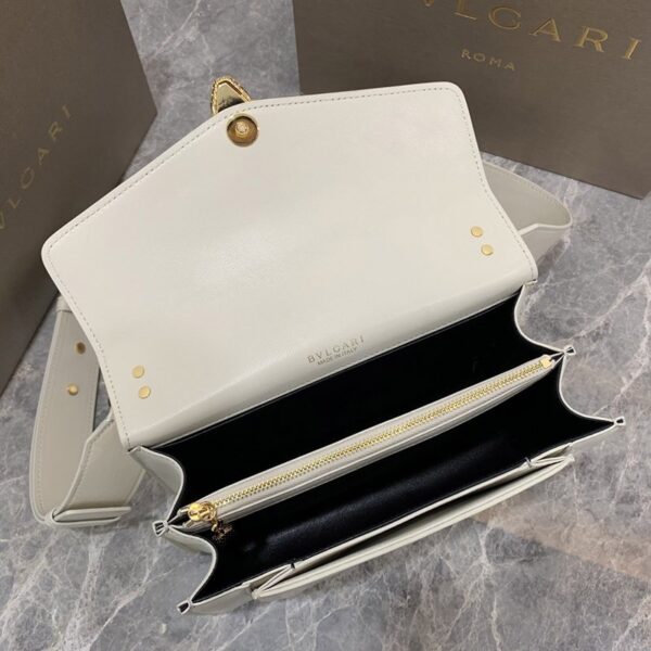 送料込【ブルガリ】新色! SERPENTI FOREVER 白 ナッパ ハンドバッグ Buy87368