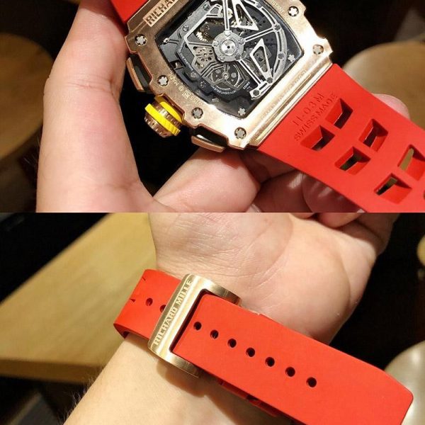 目を惹くリシャール・ミル F1レース シースルーバックコピー 自動巻き rib74106