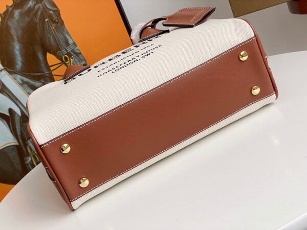 新作！【バーバリー トートバッグ コピー】ミディアム キャンバス ハーフキューブバッグ Bae80381