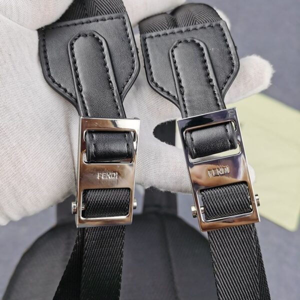 日本未入荷フェンディ バックパック コピー ブラックナイロン バックパック fez25036