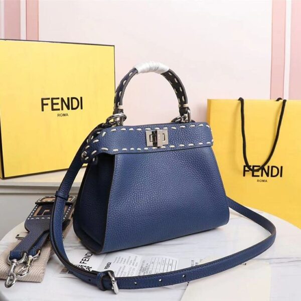 入手困難フェンディ 偽物 ピーカブー ミニ フルグレインレザー バッグ feq31832