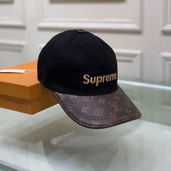 争奪戦シュプリーム ヴィトン キャップ 偽物 Perforated Camp Cap navy 2色 vuk83095